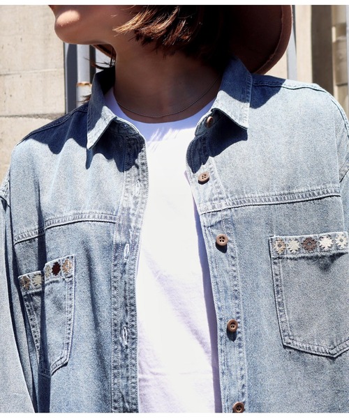 レミレリーフ オルテガ刺繍 デニムシャツ Yahoo!オークション - REMI RELIEF レミレリーフ オルテガ 刺繍