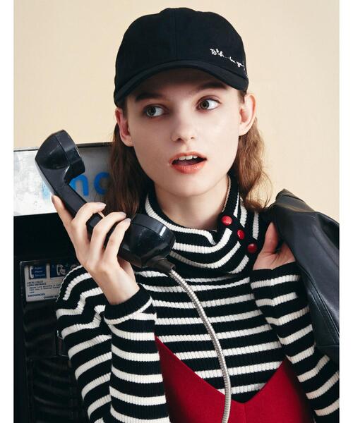 To b. by agnes b.(トゥービーバイアニエスベー)の「WO35 PULL タートルプルオーバー(ニット/セーター・レディース・ブラック・UNI)」の6枚目の写真