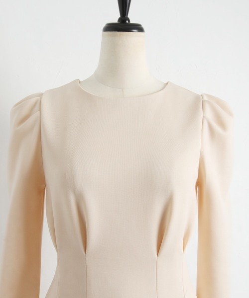 &. NOSTALGIA（アンドドットノスタルジア）の「【skinholicさんコラボ】ウエストタックフレアワンピース（ワンピース・レディース・ダークネイビー/ベージュ・FREE）」の14枚目の写真