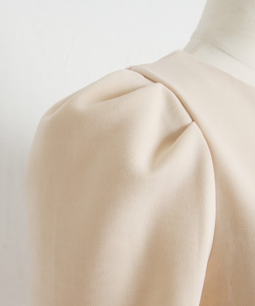 &. NOSTALGIA（アンドドットノスタルジア）の「【skinholicさんコラボ】ウエストタックフレアワンピース（ワンピース・レディース・ダークネイビー/ベージュ・FREE）」の16枚目の写真