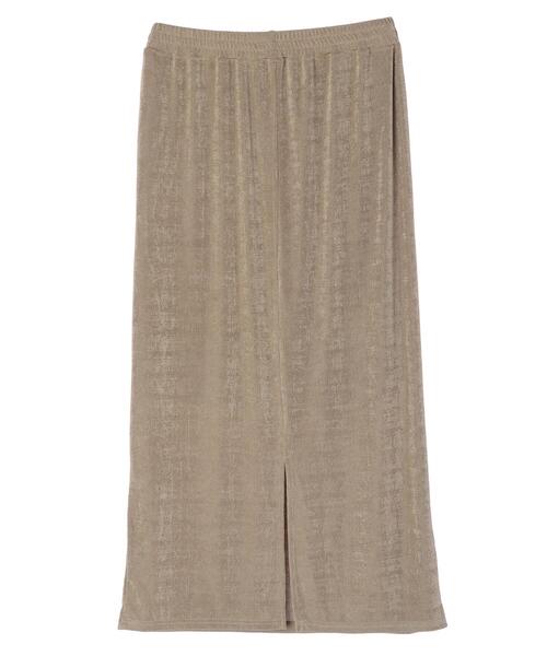 AMERICAN HOLIC（アメリカンホリック）の「シャイニーカットタイトスカート（スカート・レディース・チャコールグレー/グレイッシュベージュ・L/M）」の15枚目の写真