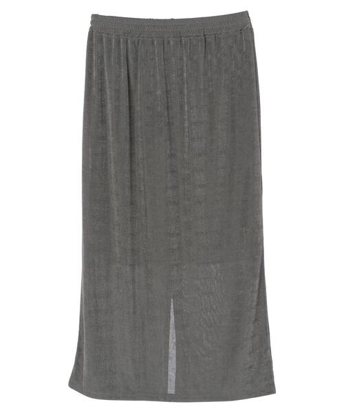 AMERICAN HOLIC（アメリカンホリック）の「シャイニーカットタイトスカート（スカート・レディース・チャコールグレー/グレイッシュベージュ・L/M）」の8枚目の写真