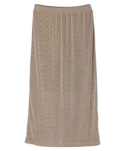 AMERICAN HOLIC（アメリカンホリック）の「シャイニーカットタイトスカート（スカート・レディース・チャコールグレー/グレイッシュベージュ・L/M）」の7枚目の写真