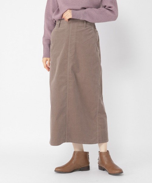 studio CLIP（スタディオクリップ）の「ヴィンテージコールスカート（スカート・レディース・ライトグレー/ピンク/モカ・MEDIUM/LARGE）」の3枚目の写真