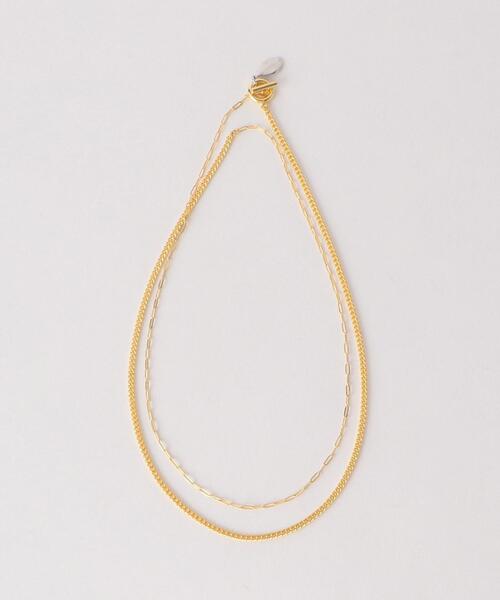 BEAUTY&YOUTH UNITED ARROWS（ビューティーアンドユースユナイテッドアローズ）の「BY ミックスチェーンネックレス -2WAY-（ネックレス・レディース・ゴールド・FREE）」の5枚目の写真