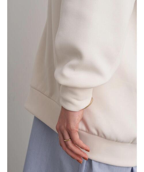 earth music&ecology（アースミュージックアンドエコロジー）の「もちぽわZIPパーカー ＊（パーカー・レディース・ベージュ/アイボリー/ミント・FREE）」の6枚目の写真