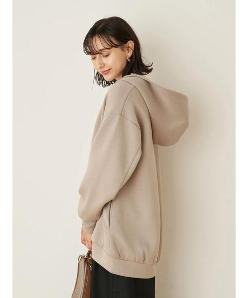 earth music&ecology（アースミュージックアンドエコロジー）の「もちぽわZIPパーカー ＊（パーカー・レディース・ベージュ/アイボリー/ミント・FREE）」の18枚目の写真