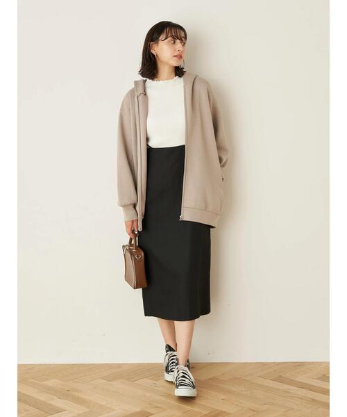 earth music&ecology（アースミュージックアンドエコロジー）の「もちぽわZIPパーカー ＊（パーカー・レディース・ベージュ/アイボリー/ミント・FREE）」の20枚目の写真