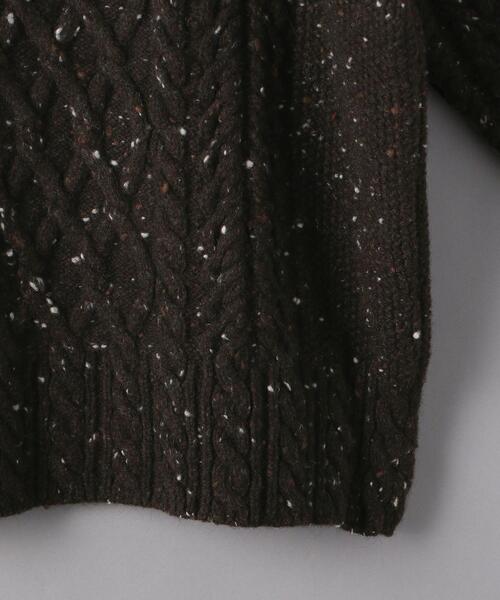 AURALEE(オーラリー)の「<AURALEE(オーラリー)>NEPPED タートルネック ニット ■■■(ニット/セーター・レディース・オフホワイト/ダークブラウン・1)」の6枚目の写真