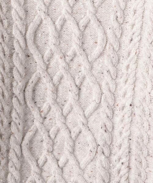 AURALEE(オーラリー)の「<AURALEE(オーラリー)>NEPPED タートルネック ニット ■■■(ニット/セーター・レディース・オフホワイト/ダークブラウン・1)」の8枚目の写真