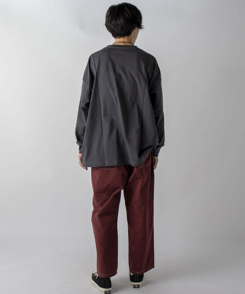 GLOSTER（グロスター）の「【GLOSTER/グロスター】コントラストステッチ コックパンツ イージーパンツ（その他パンツ・メンズ・ブラック/ワイン/キナリ・MEDIUM/LARGE）」の14枚目の写真