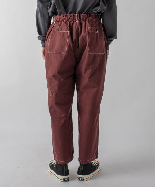 GLOSTER（グロスター）の「【GLOSTER/グロスター】コントラストステッチ コックパンツ イージーパンツ（その他パンツ・メンズ・ブラック/ワイン/キナリ・MEDIUM/LARGE）」の8枚目の写真