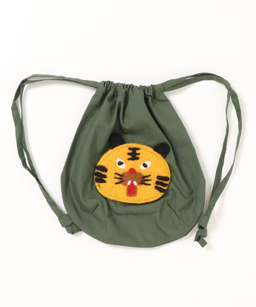392 plusm（サンキューニプリュスエム）の「Knapsack - 731740（バックパック/リュック・レディース・ブラウン/イエロー/ホワイト×ブラック・ONE SIZE）」の3枚目の写真