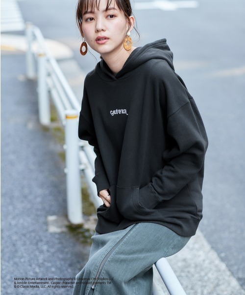 cepo(セポ)の「【CASPER】キャスパー×cepoコラボ バックプリントフーディー(パーカー・レディース・ベージュ/サックスブルー/チャコール・M)」の7枚目の写真