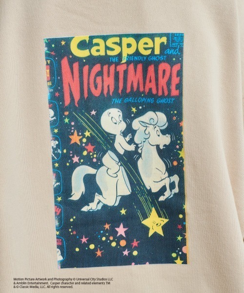 cepo(セポ)の「【CASPER】キャスパー×cepoコラボ バックプリントフーディー(パーカー・レディース・ベージュ/サックスブルー/チャコール・M)」の9枚目の写真