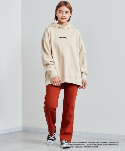 cepo(セポ)の「【CASPER】キャスパー×cepoコラボ バックプリントフーディー(パーカー・レディース・ベージュ/サックスブルー/チャコール・M)」の6枚目の写真