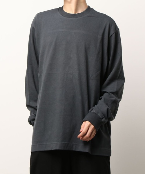 WHITELAND（ホワイトランド）の「WHITELAND/ホワイトランド/タグロングスリーブTシャツ（Tシャツ/カットソー・メンズ・ベージュ/チャコール・FREE）」の13枚目の写真