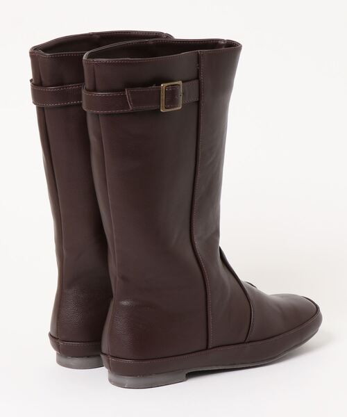 Samansa Mos2（サマンサ モスモス）の「スクエアトゥロングブーツ（ブーツ・レディース・ベージュ/ブラウン・MEDIUM/LARGE）」の3枚目の写真