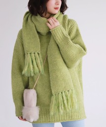 SLOBE citron. | SLOBE citron. フルーツカラーニットマフラー◆(マフラー)