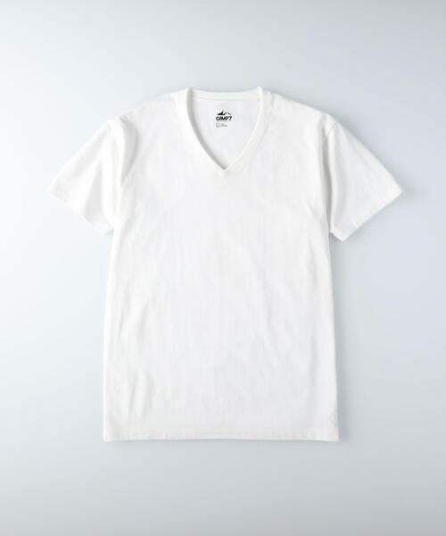 CAMP7(キャンプセブン)の「CAMP7(キャンプ7)【パックTシャツ】ショートスリーブVネックTシャツ(Tシャツ/カットソー・メンズ・ホワイト/ブラック・S/M/L/XL)」の7枚目の写真