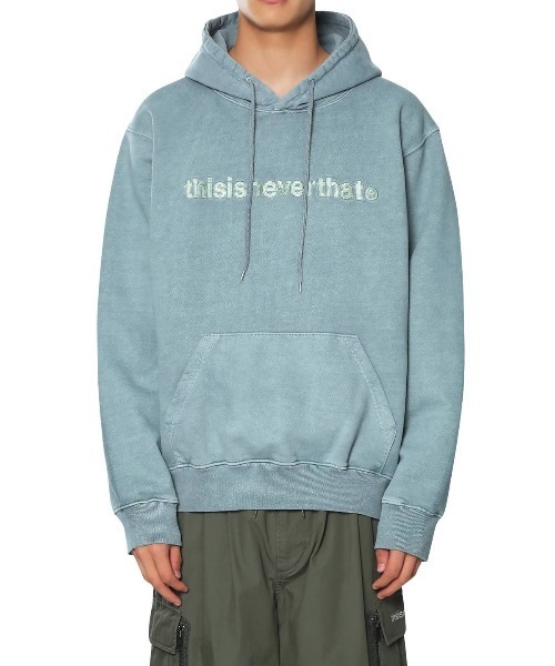 thisisneverthat（ディスイズネバーザット）の「T-LOGO HOODIE（パーカー・メンズ・ブラック/ブルー/ダークネイビー/モスグリーン/ライトグレー/グレー系その他/バイオレット・S/M/L/XL）」の21枚目の写真