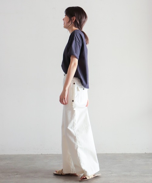 NOMBRE IMPAIR(ノンブルアンペール)の「ヤマネコ・バード 半袖TEE(Tシャツ/カットソー・レディース・チャコールグレー/ライトグリーン/ホワイト・FREE)」の9枚目の写真