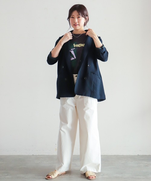 NOMBRE IMPAIR(ノンブルアンペール)の「ヤマネコ・バード 半袖TEE(Tシャツ/カットソー・レディース・チャコールグレー/ライトグリーン/ホワイト・FREE)」の12枚目の写真