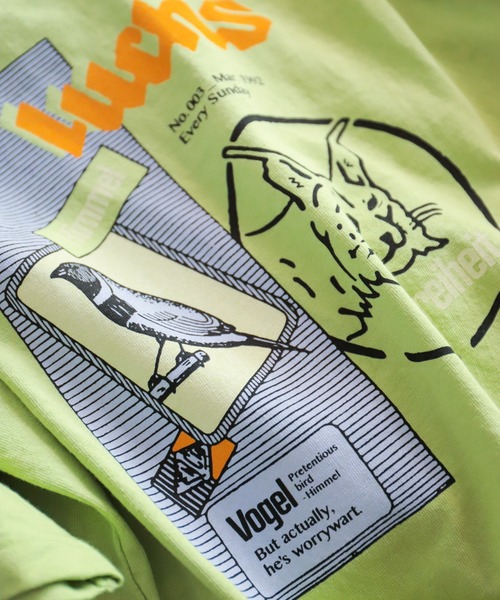 NOMBRE IMPAIR(ノンブルアンペール)の「ヤマネコ・バード 半袖TEE(Tシャツ/カットソー・レディース・チャコールグレー/ライトグリーン/ホワイト・FREE)」の17枚目の写真