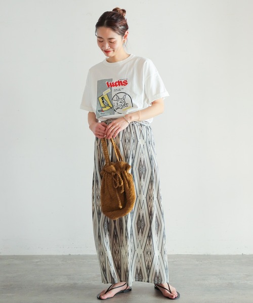 NOMBRE IMPAIR(ノンブルアンペール)の「ヤマネコ・バード 半袖TEE(Tシャツ/カットソー・レディース・チャコールグレー/ライトグリーン/ホワイト・FREE)」の21枚目の写真