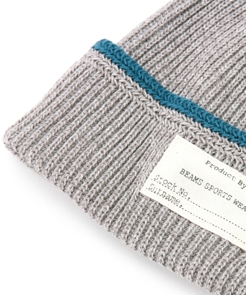BEAMS（ビームス）の「◎BEAMS / ミリタリー ライン ワッチキャップ 15SS（ニットキャップ/ビーニー・メンズ・オフホワイト/グレー/チャコールグレー/レッド系その他/ネイビー・ONE SIZE）」の18枚目の写真