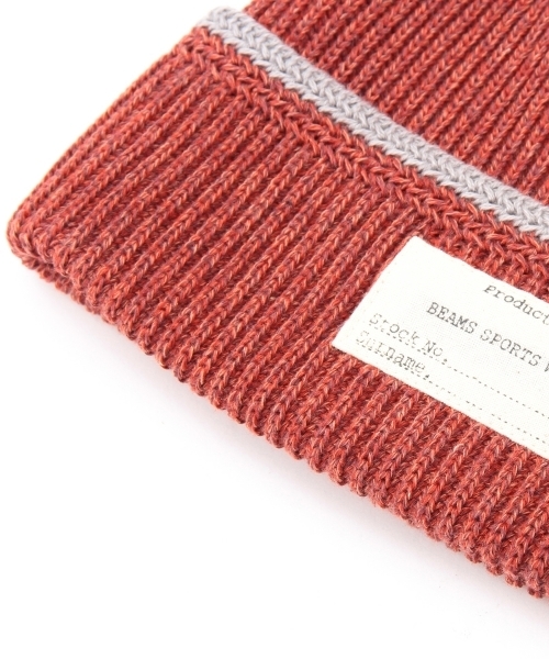 BEAMS（ビームス）の「◎BEAMS / ミリタリー ライン ワッチキャップ 15SS（ニットキャップ/ビーニー・メンズ・オフホワイト/グレー/チャコールグレー/レッド系その他/ネイビー・ONE SIZE）」の11枚目の写真