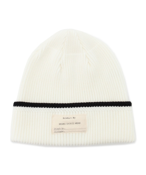 BEAMS（ビームス）の「◎BEAMS / ミリタリー ライン ワッチキャップ 15SS（ニットキャップ/ビーニー・メンズ・オフホワイト/グレー/チャコールグレー/レッド系その他/ネイビー・ONE SIZE）」の10枚目の写真