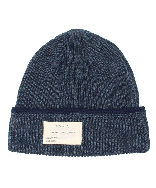 BEAMS（ビームス）の「◎BEAMS / ミリタリー ライン ワッチキャップ 15SS（ニットキャップ/ビーニー・メンズ・オフホワイト/グレー/チャコールグレー/レッド系その他/ネイビー・ONE SIZE）」の5枚目の写真