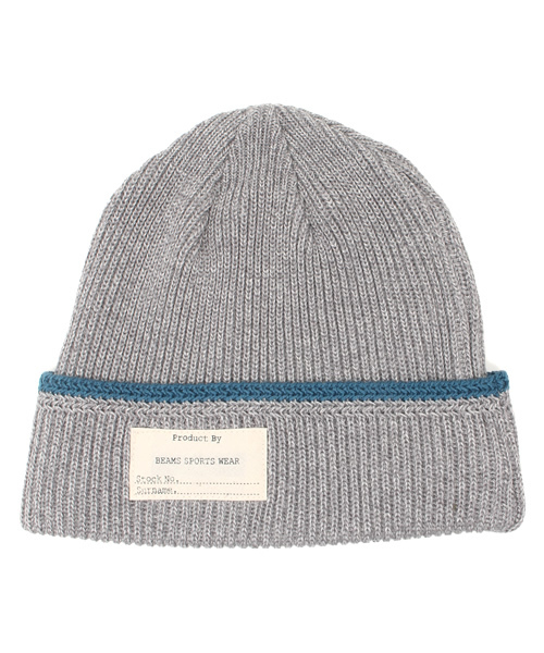 BEAMS（ビームス）の「◎BEAMS / ミリタリー ライン ワッチキャップ 15SS（ニットキャップ/ビーニー・メンズ・オフホワイト/グレー/チャコールグレー/レッド系その他/ネイビー・ONE SIZE）」の4枚目の写真