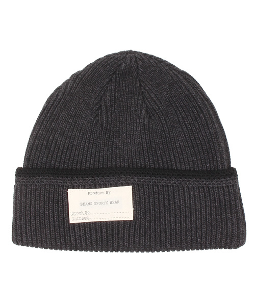 BEAMS（ビームス）の「◎BEAMS / ミリタリー ライン ワッチキャップ 15SS（ニットキャップ/ビーニー・メンズ・オフホワイト/グレー/チャコールグレー/レッド系その他/ネイビー・ONE SIZE）」の3枚目の写真