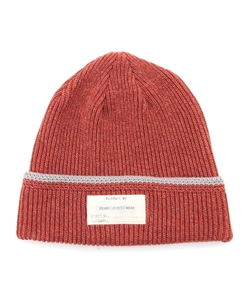 BEAMS（ビームス）の「◎BEAMS / ミリタリー ライン ワッチキャップ 15SS（ニットキャップ/ビーニー・メンズ・オフホワイト/グレー/チャコールグレー/レッド系その他/ネイビー・ONE SIZE）」の6枚目の写真