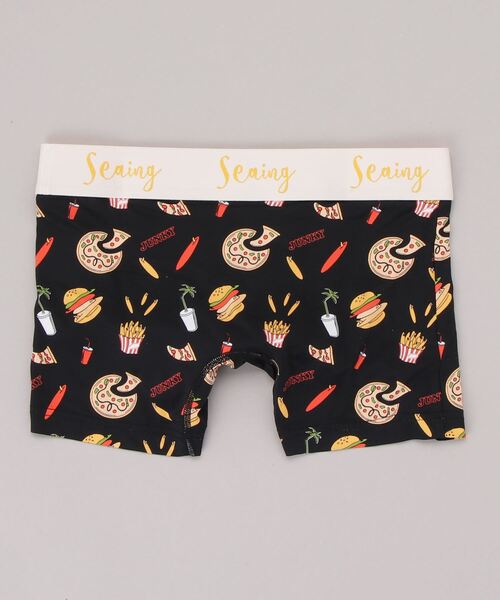 Seaing シーング ボクサーパンツ メンズ アンダーウェア 下着 ツルツル かっこいい おしゃれ フード 派手 速乾