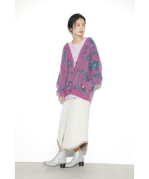 Johnny Was ベルベット花柄カーディガン ヴィンテージ風　ローズバッド Johnny Was ベルベット花柄カーディガン ヴィンテージ風 ローズバッド