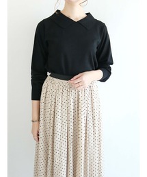 Te chichi | デザイン衿ニットプルオーバー(ニット/セーター)