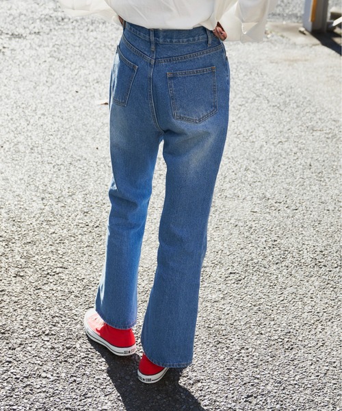 Auntie Rosa Holiday（アンティローザホリデー）の「ハイライズフレアデニム（デニムパンツ・レディース・ブルー・SMALL/MEDIUM）」の3枚目の写真