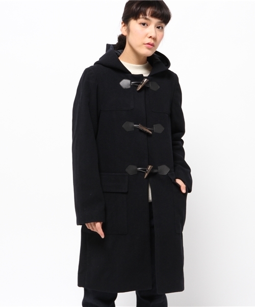 CIAOPANIC（チャオパニック）の「【Ciaopanic】ロングダッフル（ダッフルコート・レディース・ネイビー/グレー・FREE）」の2枚目の写真