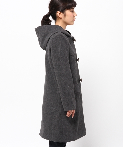 CIAOPANIC（チャオパニック）の「【Ciaopanic】ロングダッフル（ダッフルコート・レディース・ネイビー/グレー・FREE）」の4枚目の写真