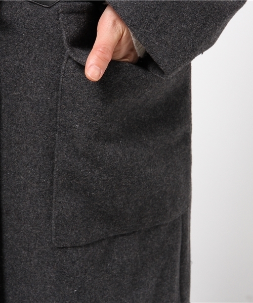 CIAOPANIC（チャオパニック）の「【Ciaopanic】ロングダッフル（ダッフルコート・レディース・ネイビー/グレー・FREE）」の9枚目の写真