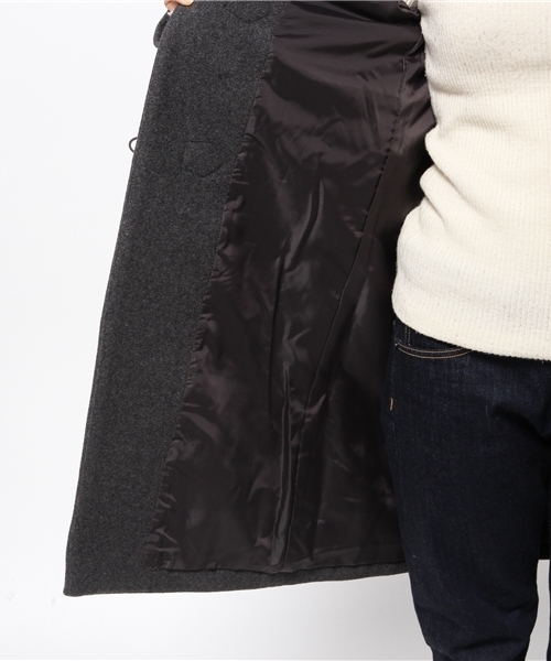 CIAOPANIC（チャオパニック）の「【Ciaopanic】ロングダッフル（ダッフルコート・レディース・ネイビー/グレー・FREE）」の11枚目の写真