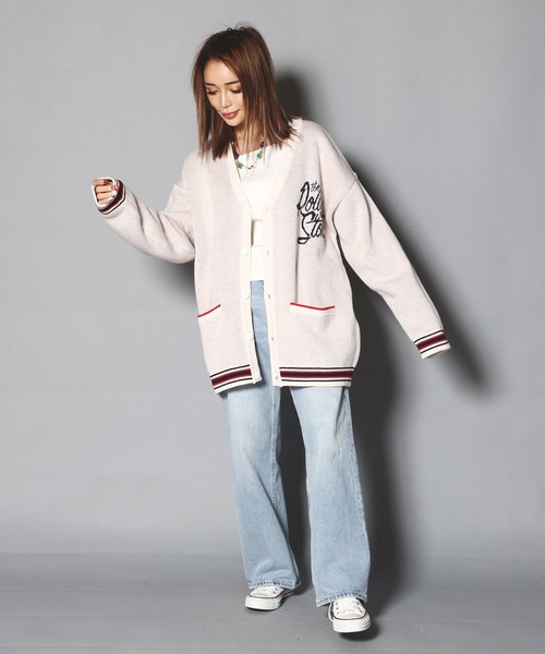 JACKROSE（ジャックローズ）の「B-TRS ジャガードカーディガン（カーディガン/ボレロ・メンズ・ブラック/アイボリー・M/L）」の8枚目の写真