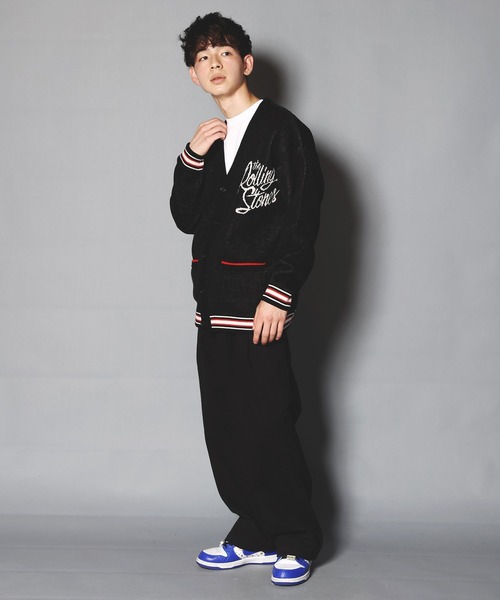 JACKROSE（ジャックローズ）の「B-TRS ジャガードカーディガン（カーディガン/ボレロ・メンズ・ブラック/アイボリー・M/L）」の14枚目の写真