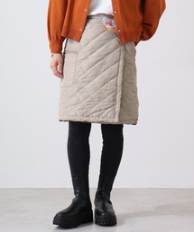キルティング 55cm丈 3way wrap skirt/巻きスカート ラップスカート