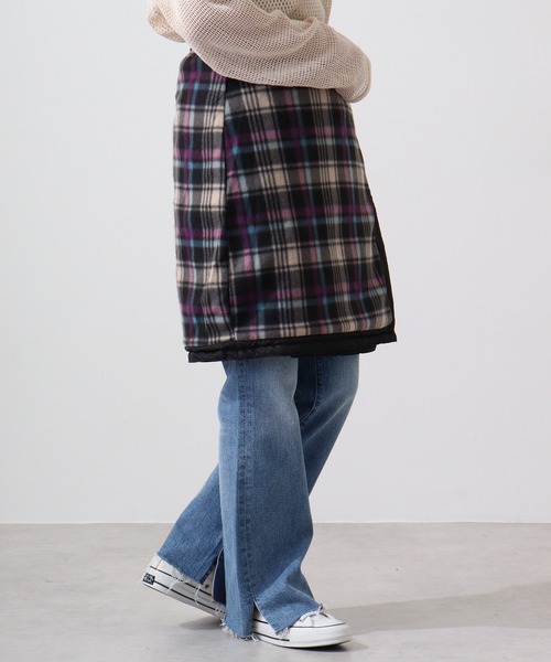 FUNALIVE(ファンアライブ)の「キルティング 55cm丈 3way wrap skirt/巻きスカート ラップスカート(スカート・レディース・ブラック/カーキ/モカ/ワイン/レンガ/ダークベージュ/スモークピンク・LL/M/L)」の10枚目の写真