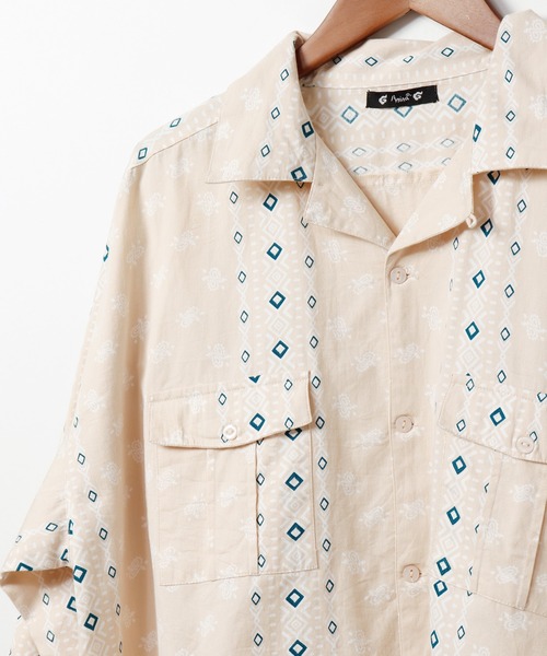 チャイハネ（チャイハネ）の「【チャイハネ】バンダナ柄MEN'Sサファリシャツ（シャツ/ブラウス・メンズ・ブルー/ホワイト/オレンジ・FREE）」の21枚目の写真