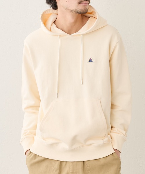 GEVACO(ゲバコ)の「【GEVACO / ゲバコ】オープンエンド裏毛スウェットパーカー(パーカー・メンズ・アイボリー/グレー/ネイビー/サックスブルー・S/M/L)」の2枚目の写真